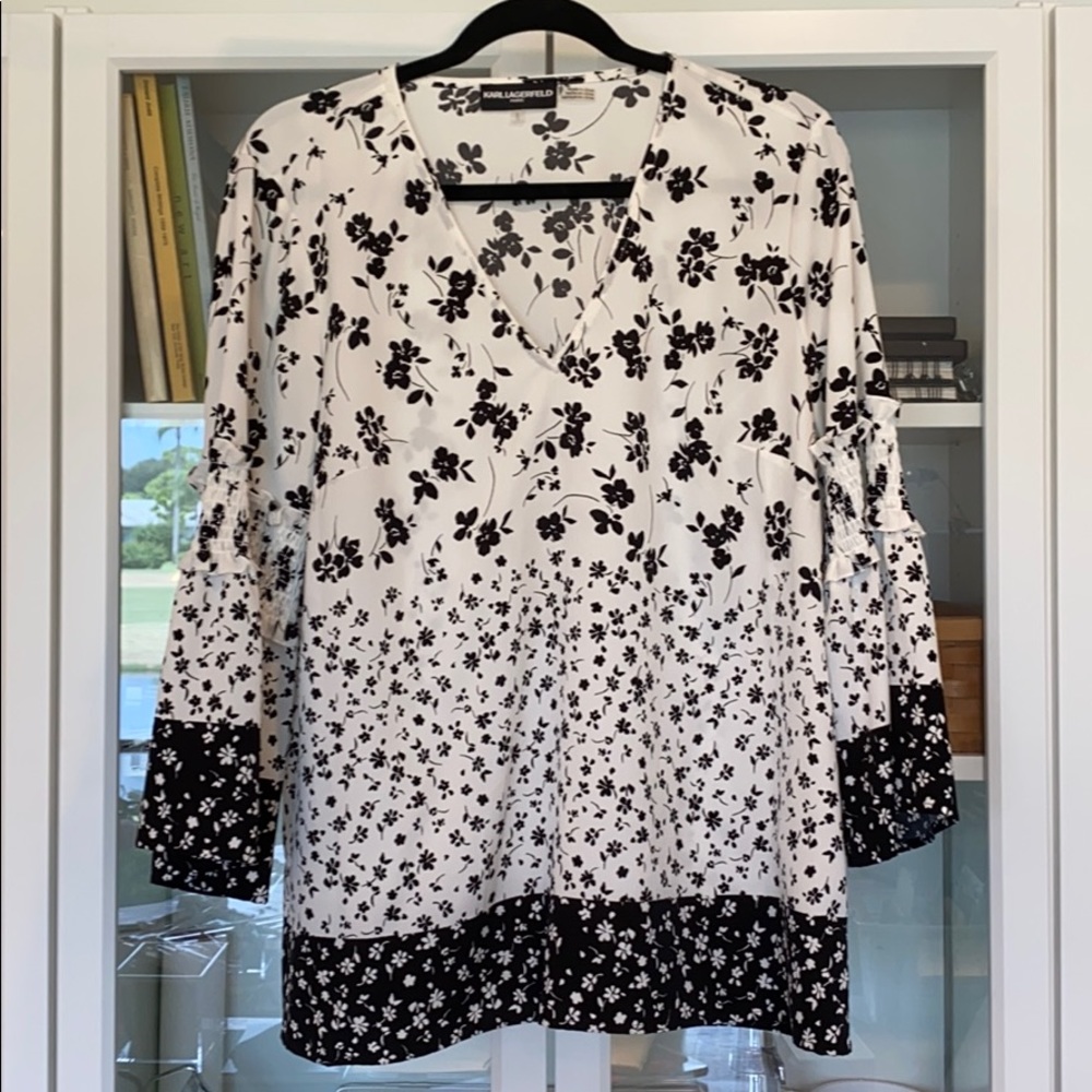 Karl Lagerfeld Floral Blouse